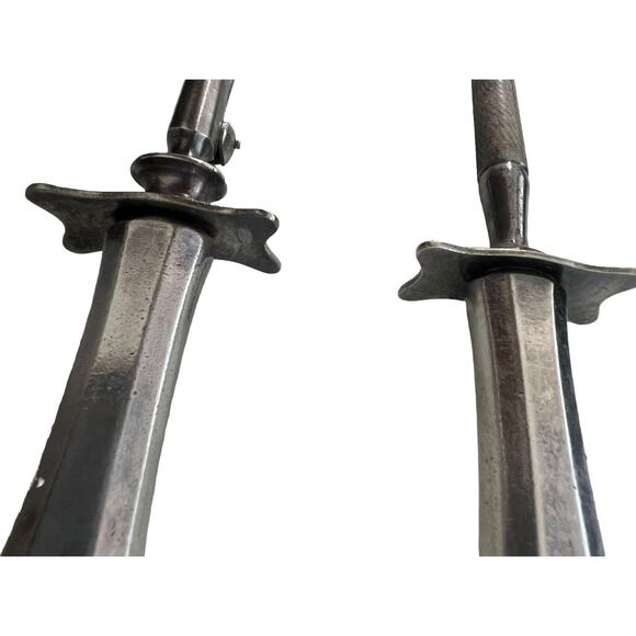 Oneida Community Patrician 1914 Silverplate Carving Fork Horning Steel Set - Picture 10 of 11